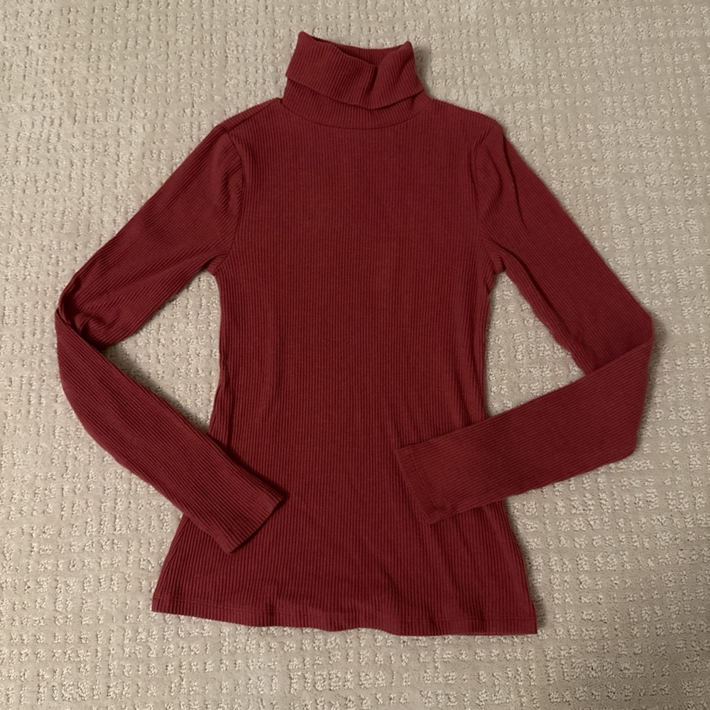 Old Navy Plush Red Turtleneck